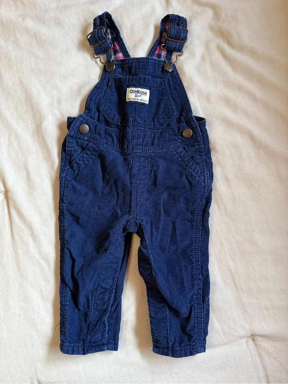 OshKosh B'gosh Navy Corduroy Kids Overalls  3-6mo- baby Girl
